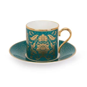 Outlet Acanthus Teal Coffee Cup And Saucer Cups & Saucers