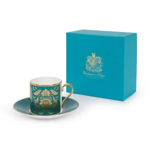 Outlet Acanthus Teal Coffee Cup And Saucer Cups & Saucers