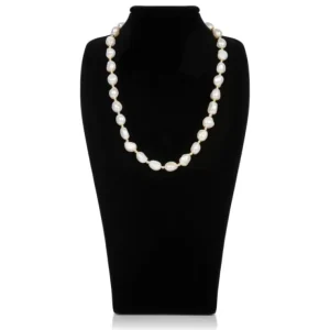 Clearance Baroque Pearl And Gold Bead Necklace Necklaces