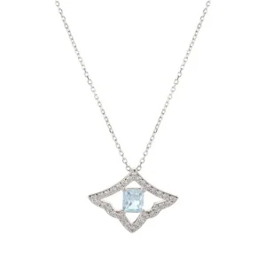 Flash Sale Brazilian Aquamarine Necklace Necklaces