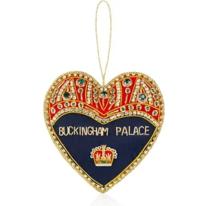 Fashion Buckingham Palace Navy And Red Heart Decoration Decorations