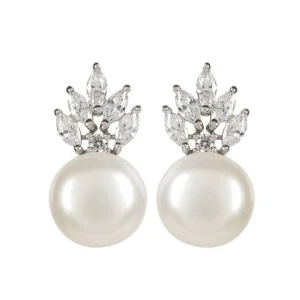 Cheap Crown And Pearl Stud Earrings Earrings