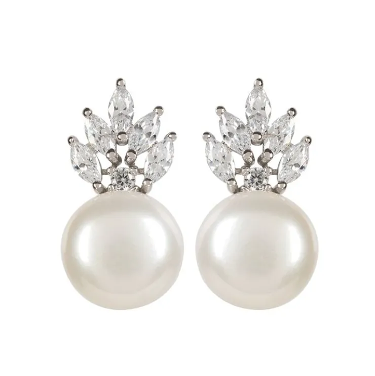 crown_and_pearl_stud_earrings_0.webp Cheap Crown And Pearl Stud Earrings Earrings