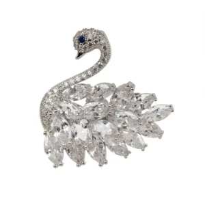 Cheap Crystal Swan Brooch Brooches
