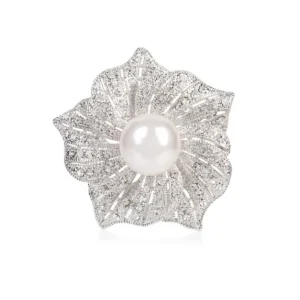 Best Flower With Pearl Brooch Brooches