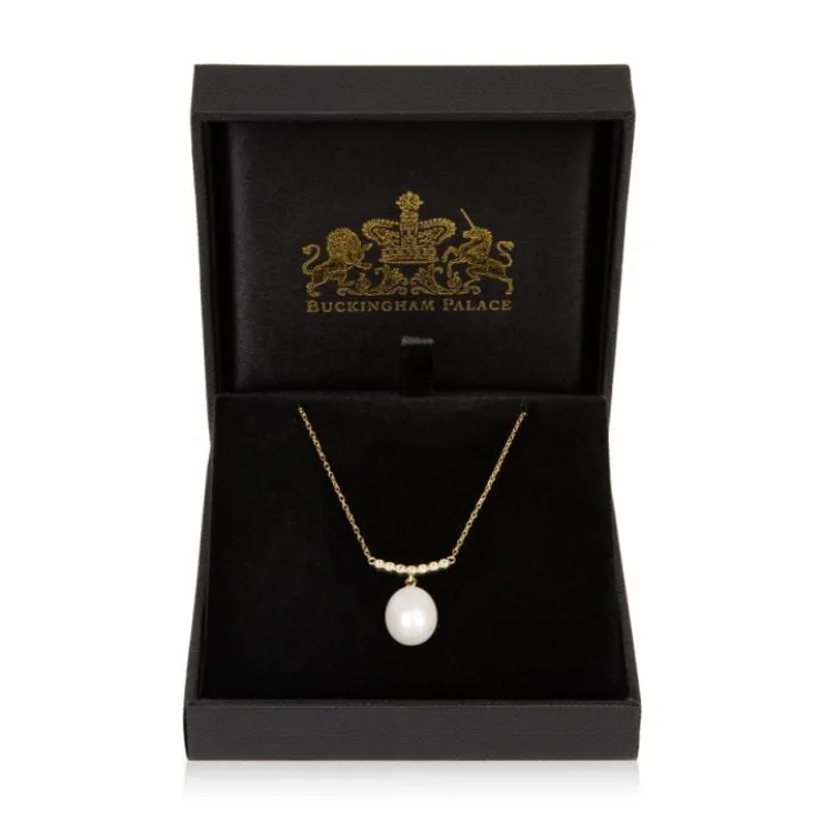 gold_crescent_pearl_drop_necklace_1.webp Fashion Gold Crescent Pearl Drop Necklace Necklaces