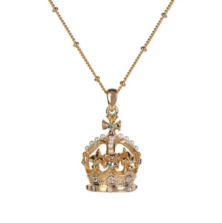 gold_crown_necklace_0.webp Fashion Gold Crown Necklace Necklaces