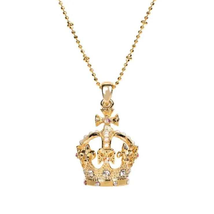 gold_crown_necklace_1.webp Fashion Gold Crown Necklace Necklaces