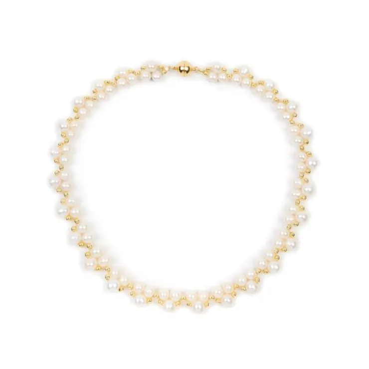 gold_hematite_and_white_pearl_collar_0.webp Best Gold Hematite And White Pearl Collar Necklaces