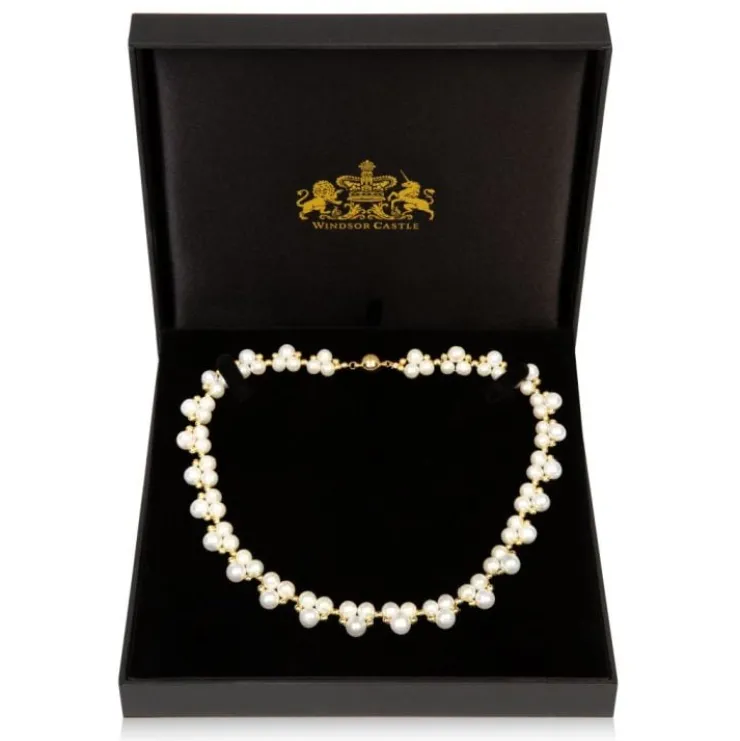 gold_hematite_and_white_pearl_collar_1.webp Best Gold Hematite And White Pearl Collar Necklaces