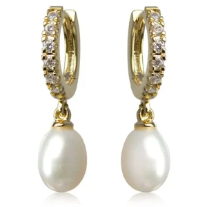 Flash Sale Gold Pearl Earrings Earrings