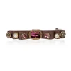 Cheap Jewel Encrusted Dark Mauve Hairclip Hair Accessories