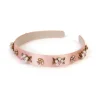 Cheap Jewel Encrusted Pink Hairband Hair Accessories