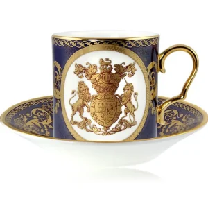 New Lustre Cobalt Coffee Cup And Saucer Set Cups & Saucers
