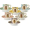 Hot Lustre Pastel Coffee Cup And Saucer Set Cups & Saucers