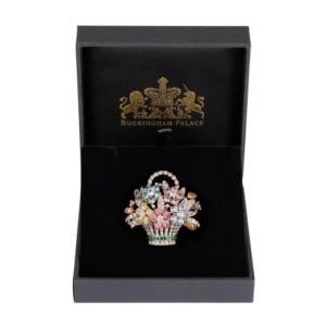 Fashion Pastel Flower Basket Brooch Brooches
