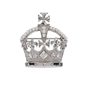 New Silver Crown Brooch Brooches