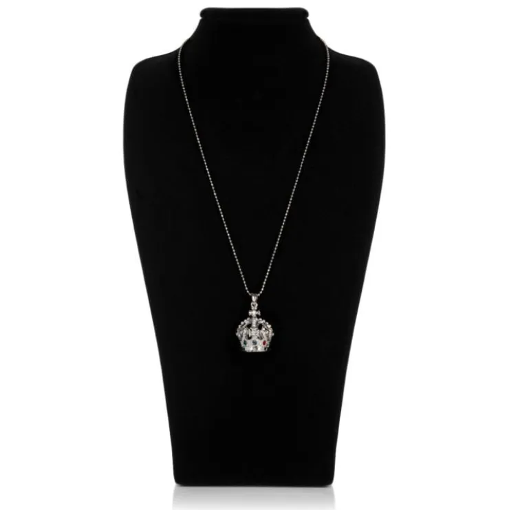 silver_crown_necklace_1.webp Cheap Silver Crown Necklace Necklaces