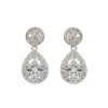 Hot Silver Drop Teardrop Earrings Earrings