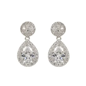 Hot Silver Drop Teardrop Earrings Earrings