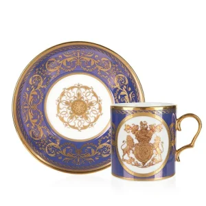 Flash Sale Special Edition Lustre Purple And Blue Coffee Cup And Saucer Cups & Saucers