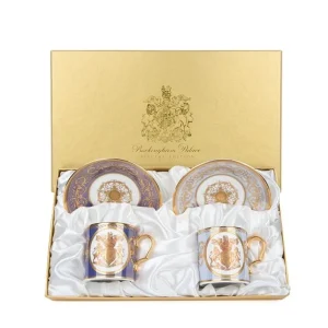 Flash Sale Special Edition Lustre Purple And Blue Coffee Cup And Saucer Cups & Saucers