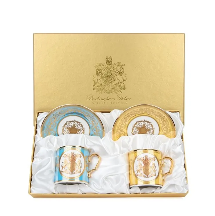 special_edition_lustre_turquoise_and_yellow_coffee_cup_and_saucer_3.webp Cheap Special Edition Lustre Turquoise And Yellow Coffee Cup And Saucer Cups & Saucers