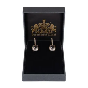 Fashion White Square Crystal Earrings Earrings