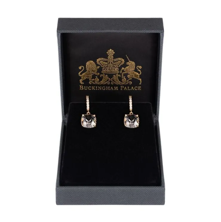 white_square_crystal_earrings_1.webp Fashion White Square Crystal Earrings Earrings