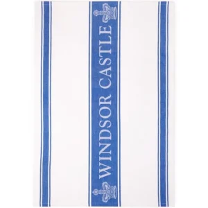 Online Windsor Castle Blue Waffle Tea Towel Breakfast Table
